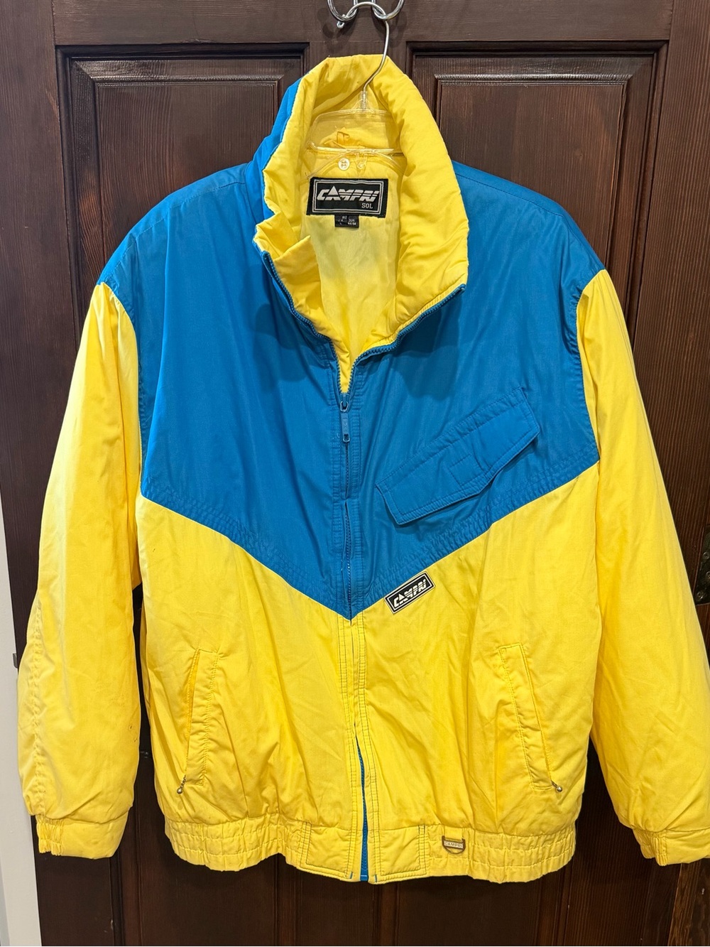 ADORA Colorblock Men's Jacket in Blue & Yellow